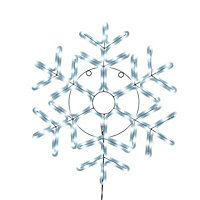 Ice white LED White Snowflake Silhouette (H) 630mm