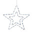 Ice white LED White Twinkle star Silhouette (H) 455mm