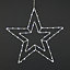 Ice white & warm white LED Star Silhouette (H) 480mm