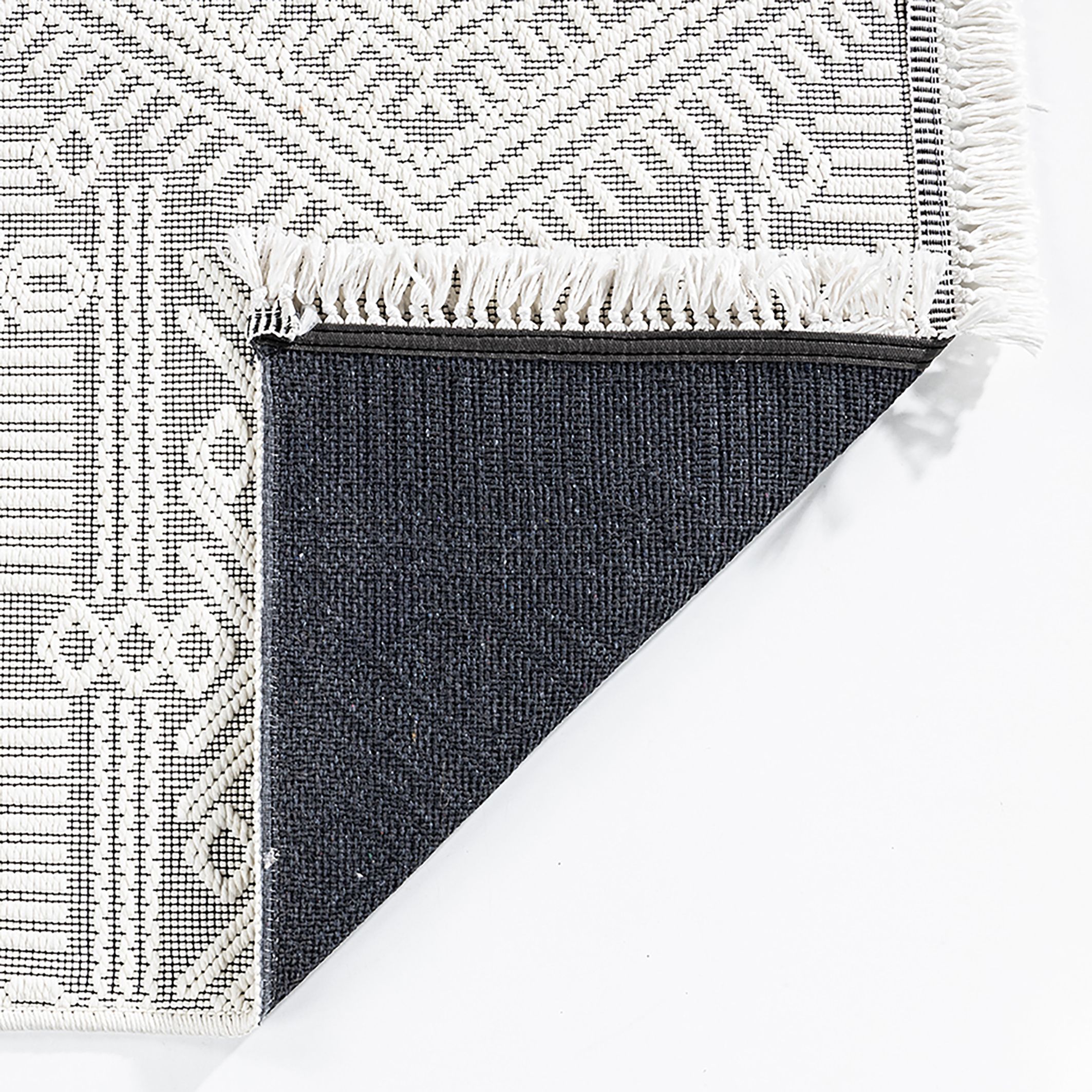 Iceberg Natural Geometric Woven effect Medium Rug, (L)170cm x (W)120cm