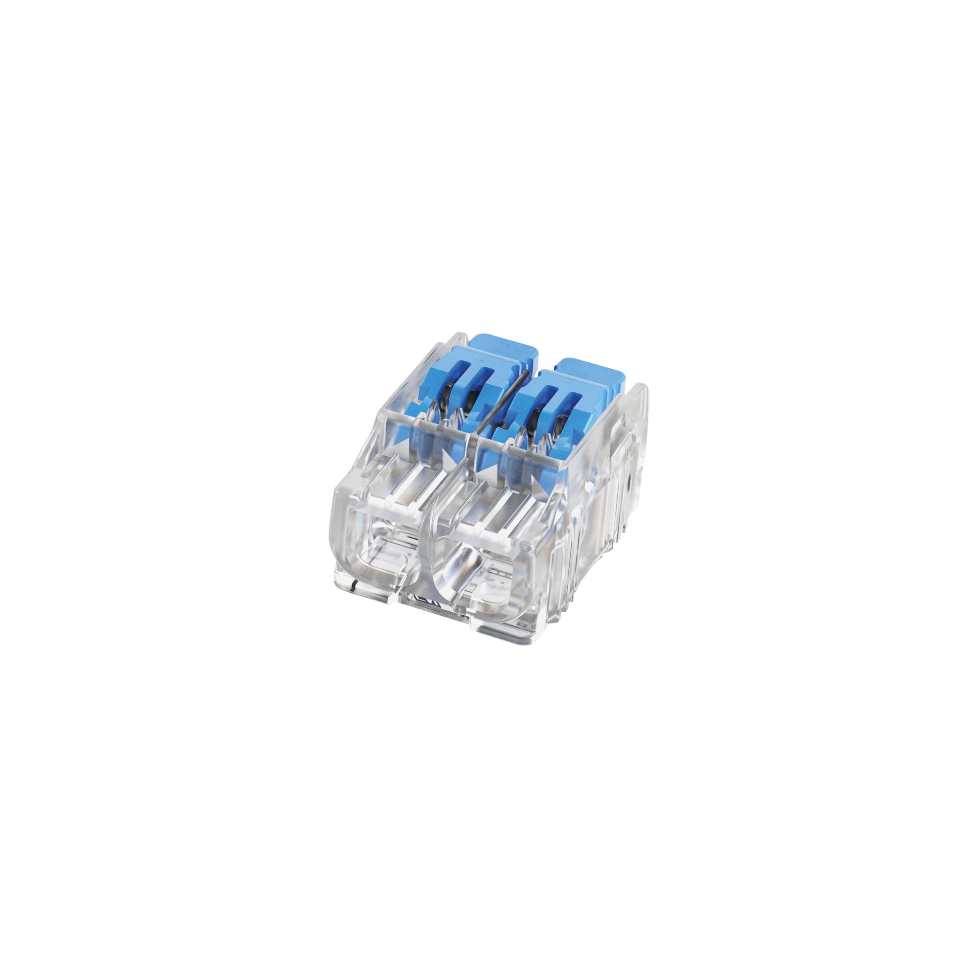 Ideal Industries Blue 32A 2 port Lever connector - 4.00mm², Pack of 10