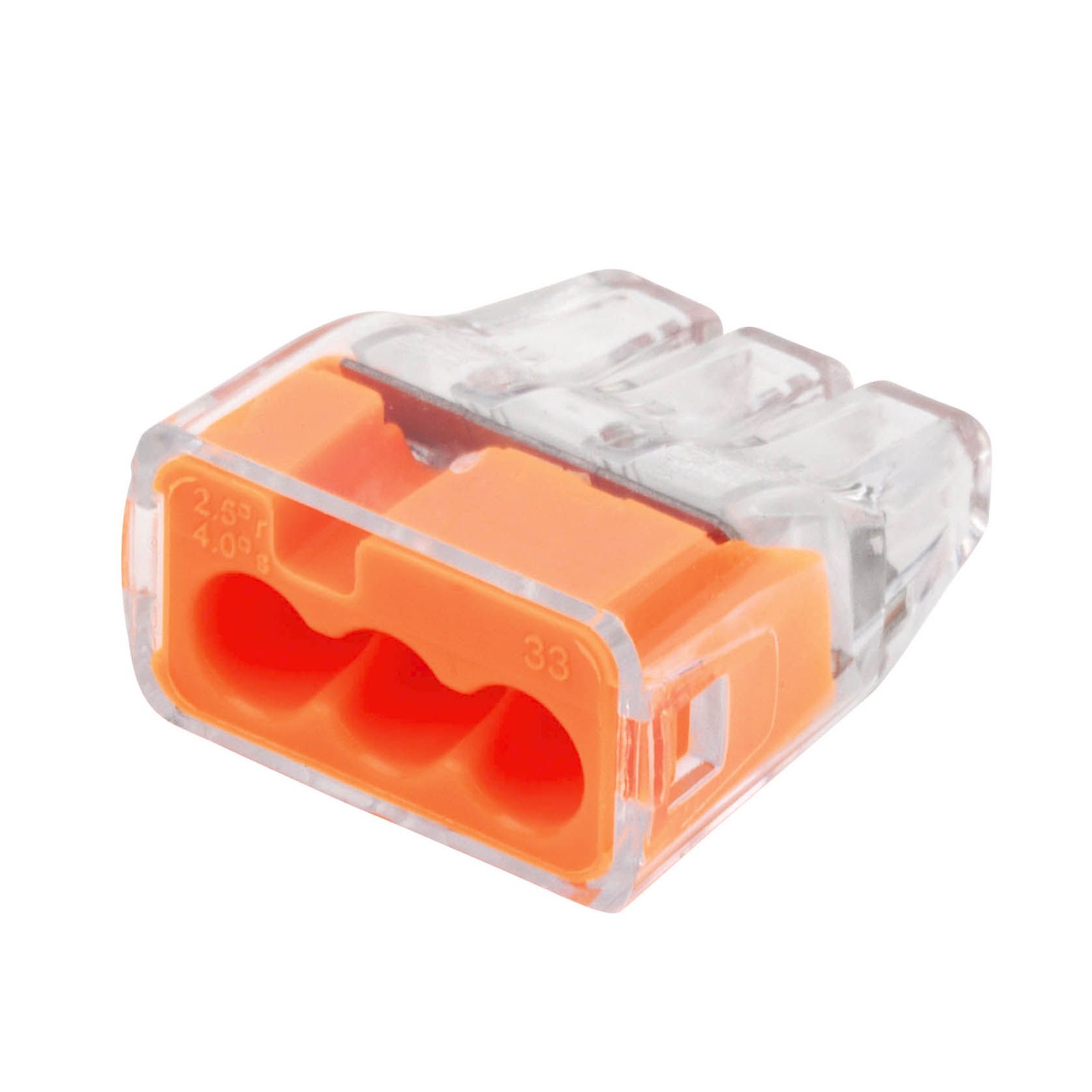 Ideal Orange 32A Inline wire connector, Pack of 100 DIY at B&Q