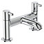 Ideal Standard Ceraline Gloss Chrome effect Surface-mounted Manual Double Bath Filler Tap