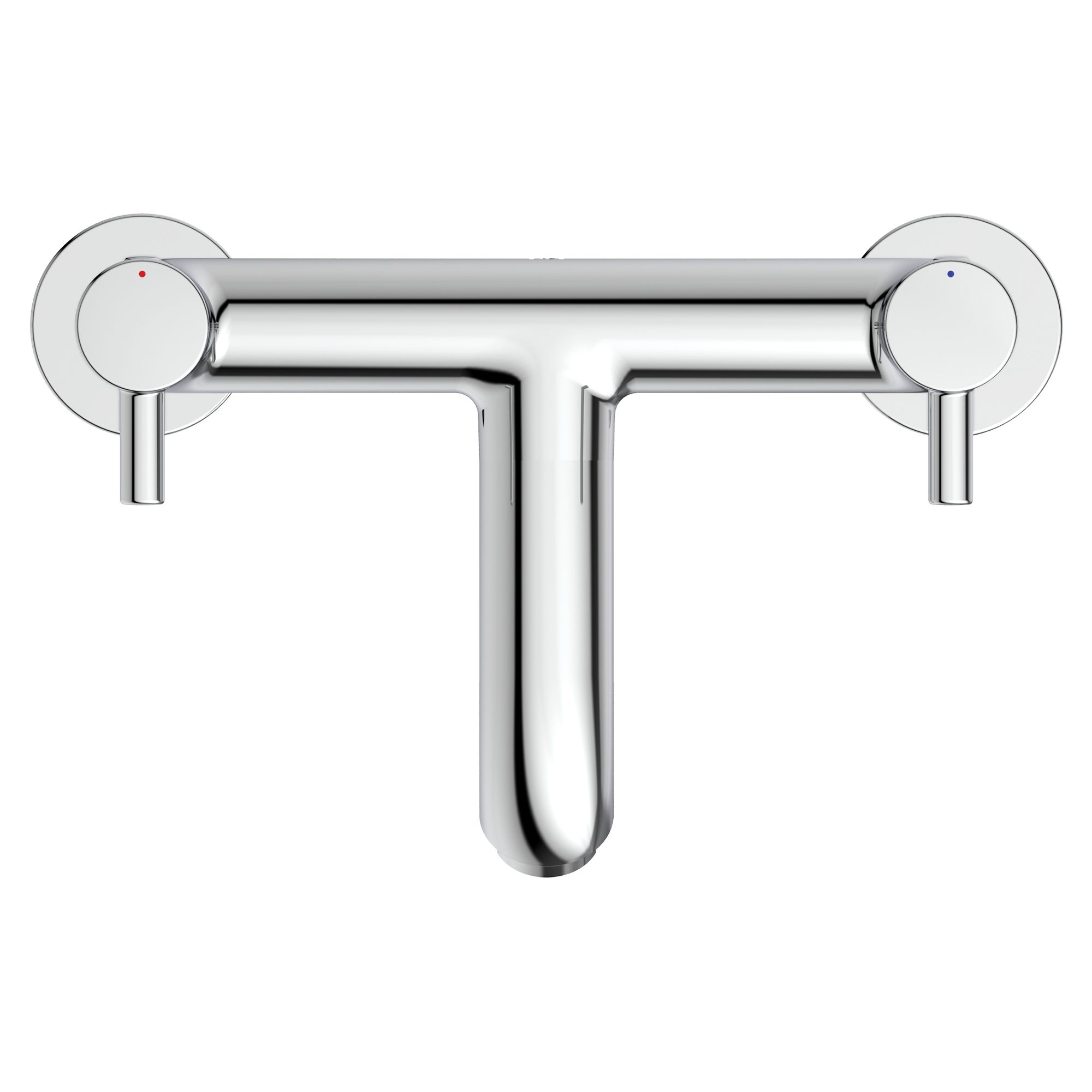 Ideal Standard Ceraline Gloss Chrome effect Surface-mounted Manual Double Bath Filler Tap - 3