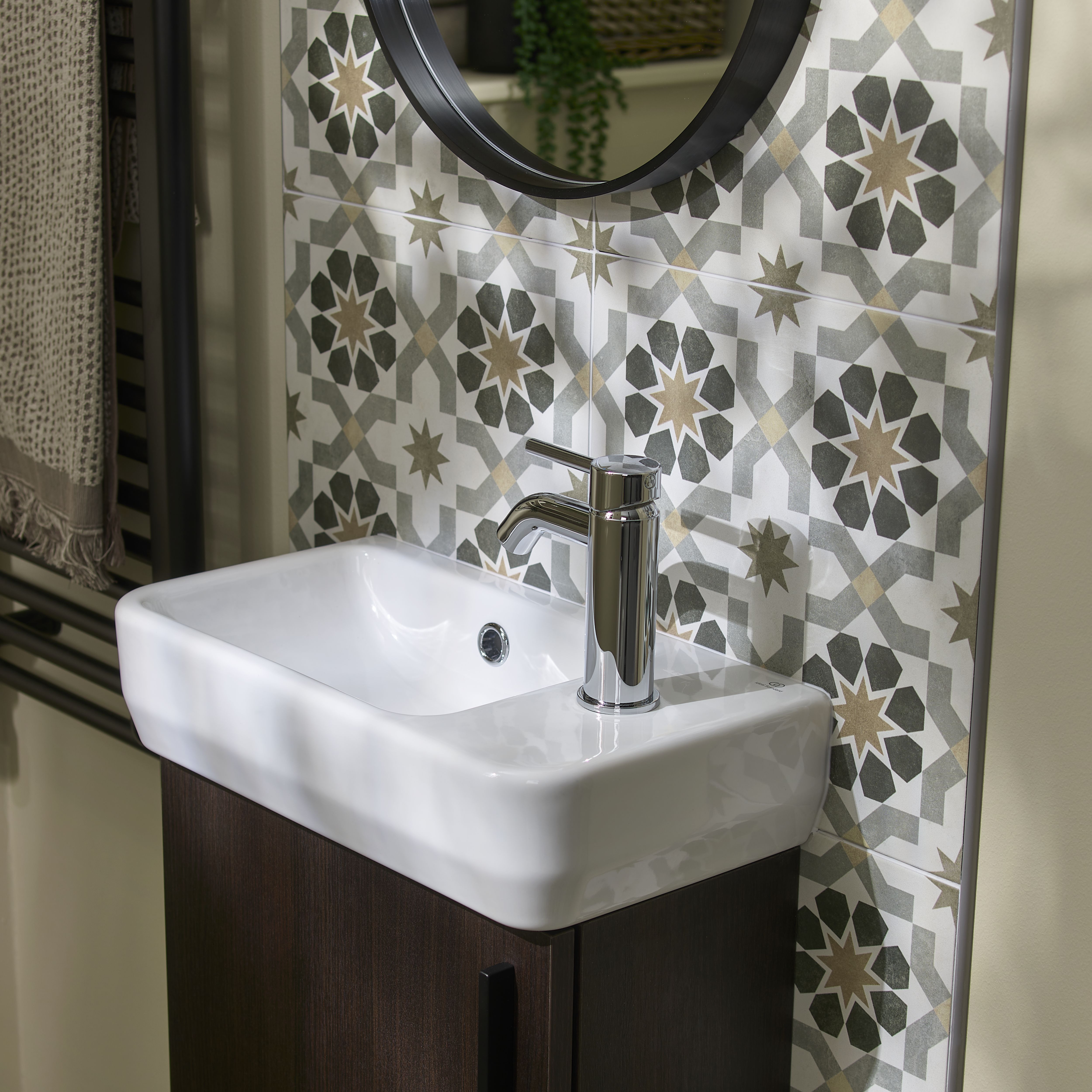 Ideal Standard Ceraline Standard Chrome effect Round Basin Mixer Tap