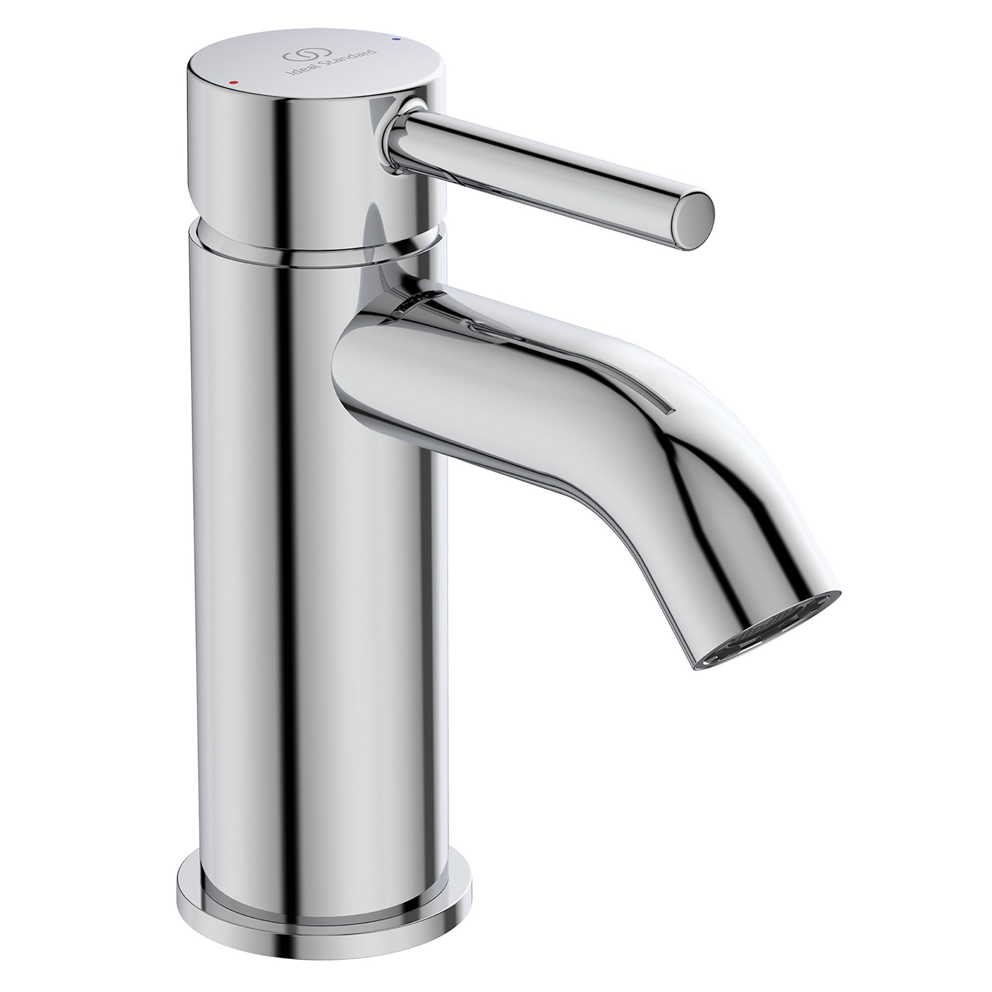 Ideal Standard Ceraline Standard Chrome effect Round Deck-mounted Manual Basin Mixer Tap