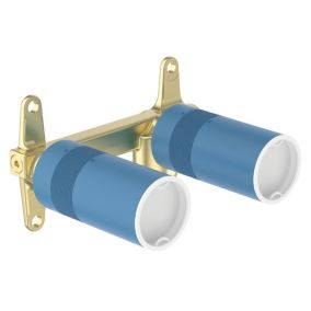 Ideal Standard Ceraplan 1 piece Gold effect Brass Bathroom tap fixing kit