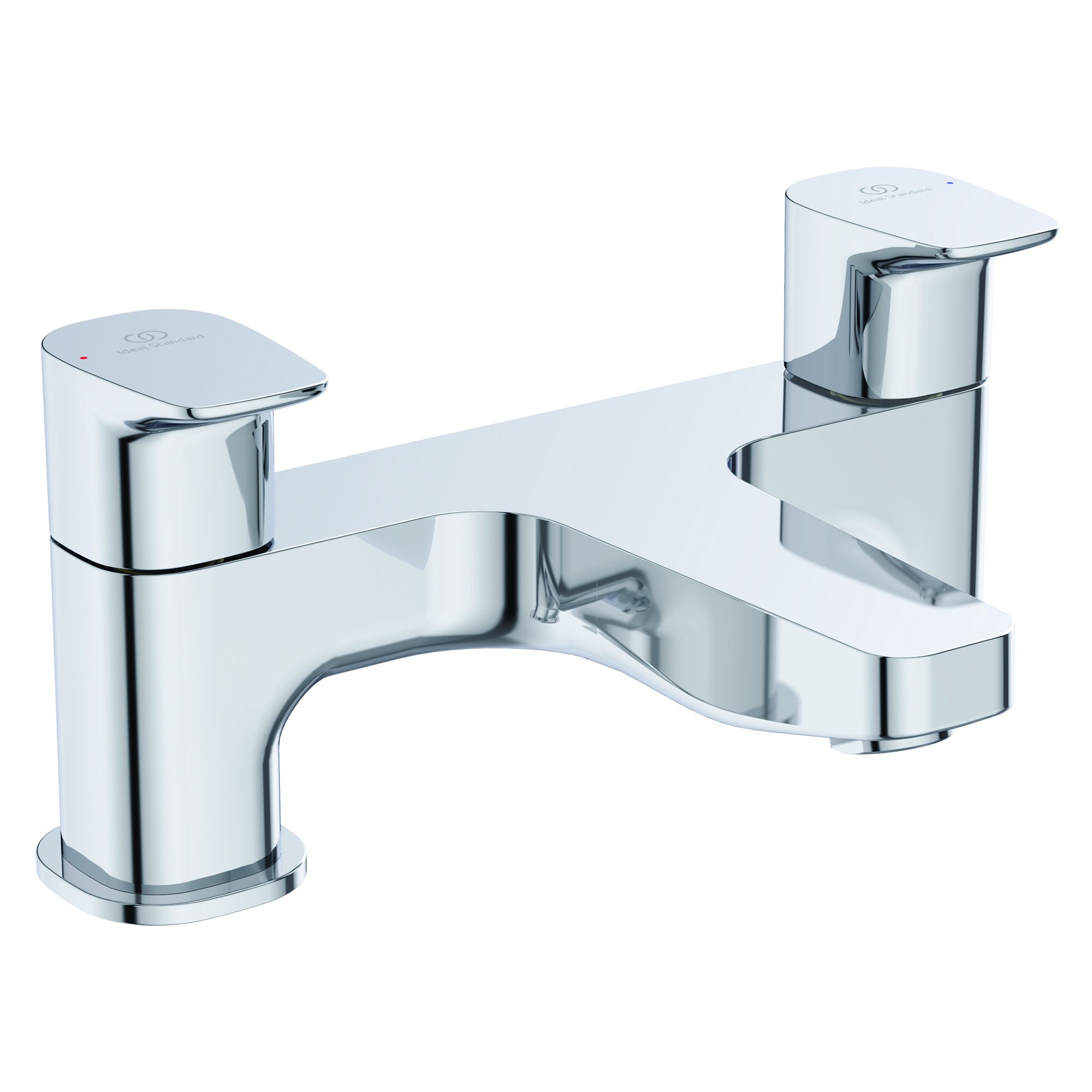 Ideal Standard Ceraplan Gloss Chrome effect Surface-mounted Double Bath Filler Tap