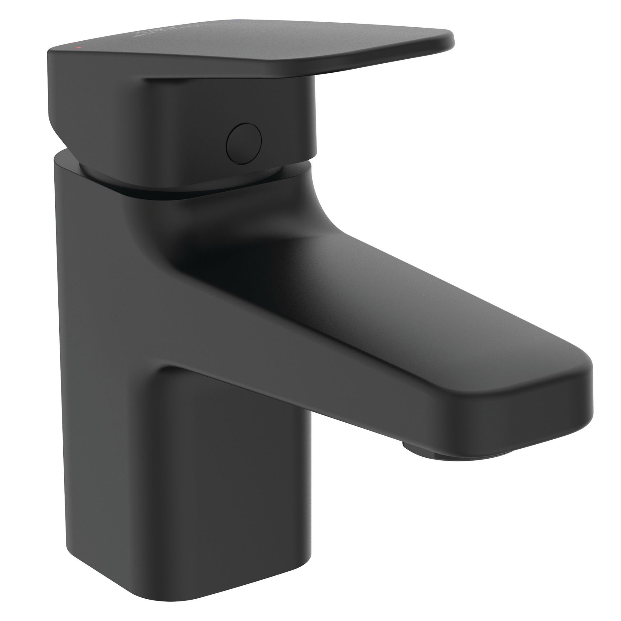 Ideal Standard Ceraplan Mini Black Square Deck-mounted Manual Basin Mono mixer Tap