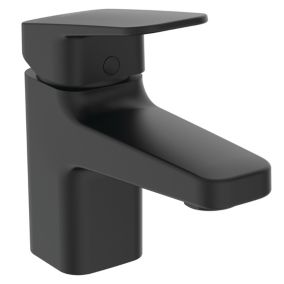Ideal Standard Ceraplan Mini Black Square Deck-mounted Manual Basin Mono mixer Tap