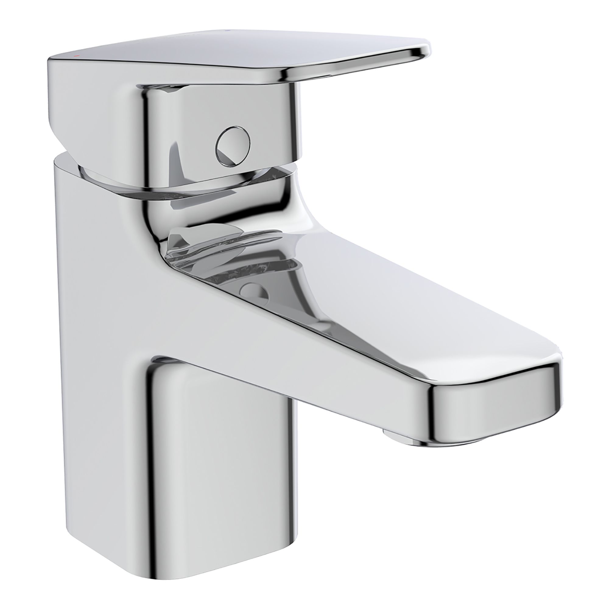 Ideal Standard Ceraplan Mini Gloss Chrome effect Square Deck-mounted Manual Basin Mono mixer Tap