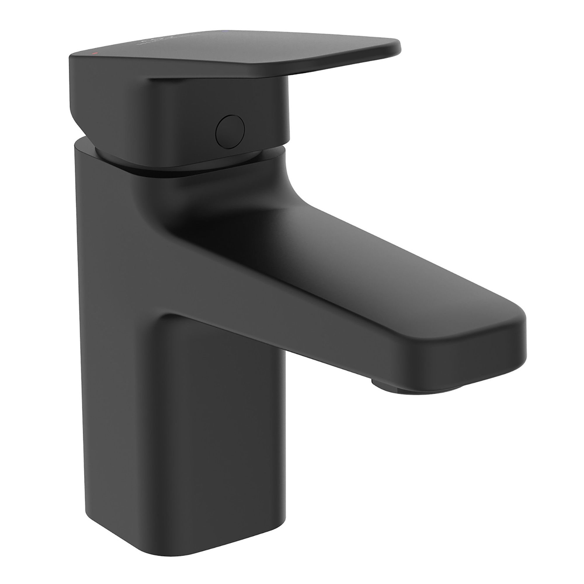 Ideal Standard Ceraplan Standard Black Square Deck-mounted Manual Basin Mono mixer Tap