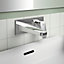Ideal Standard Ceraplan Standard Chrome effect Square Wall-mounted Manual Wall Mixer Tap