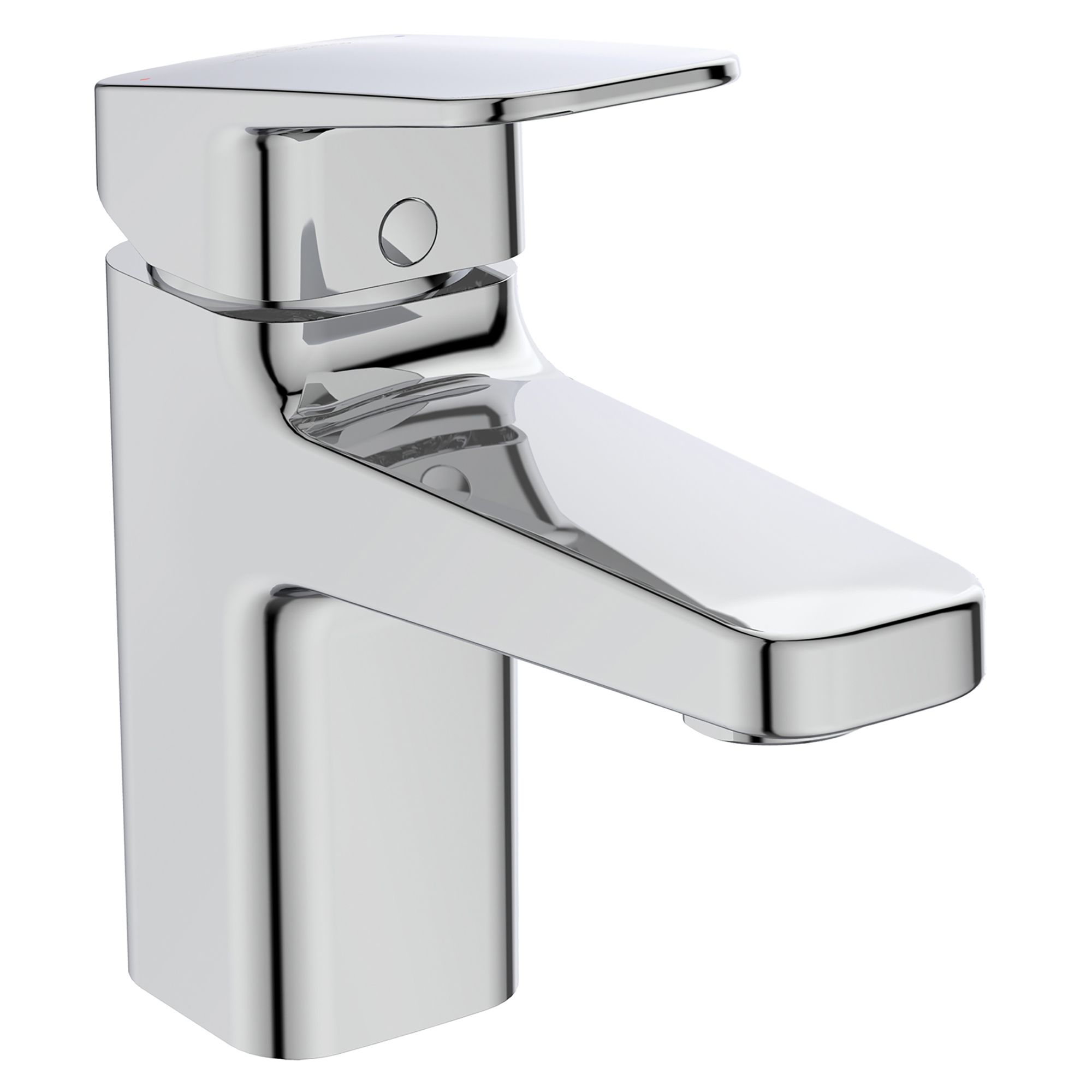 Ideal Standard Ceraplan Standard Gloss Chrome effect Square Deck-mounted Manual Basin Mono mixer Tap