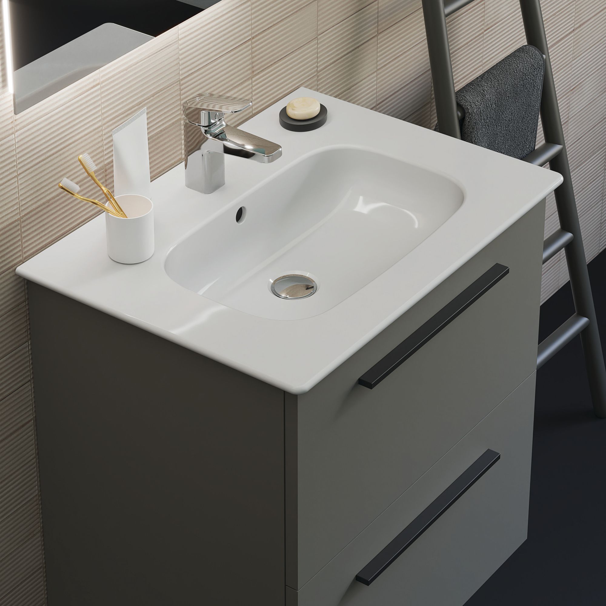 Ideal Standard Ceraline Basin Pillar Taps Chrome 1 Pair - 7