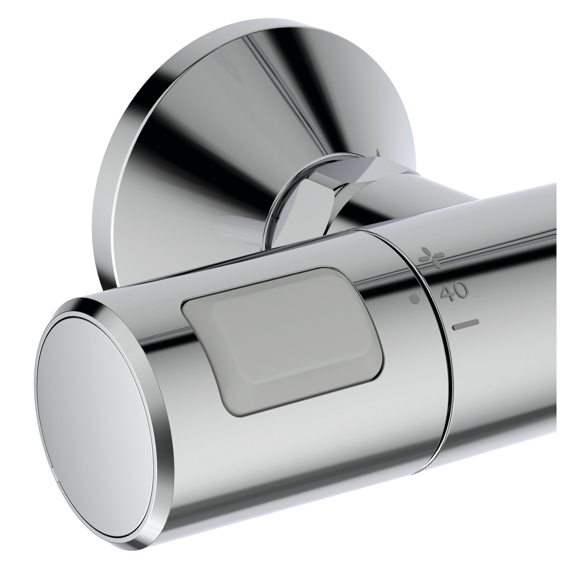 Ideal Standard Chrome effect Wall-mounted Mixer Shower with 2 Shower heads
