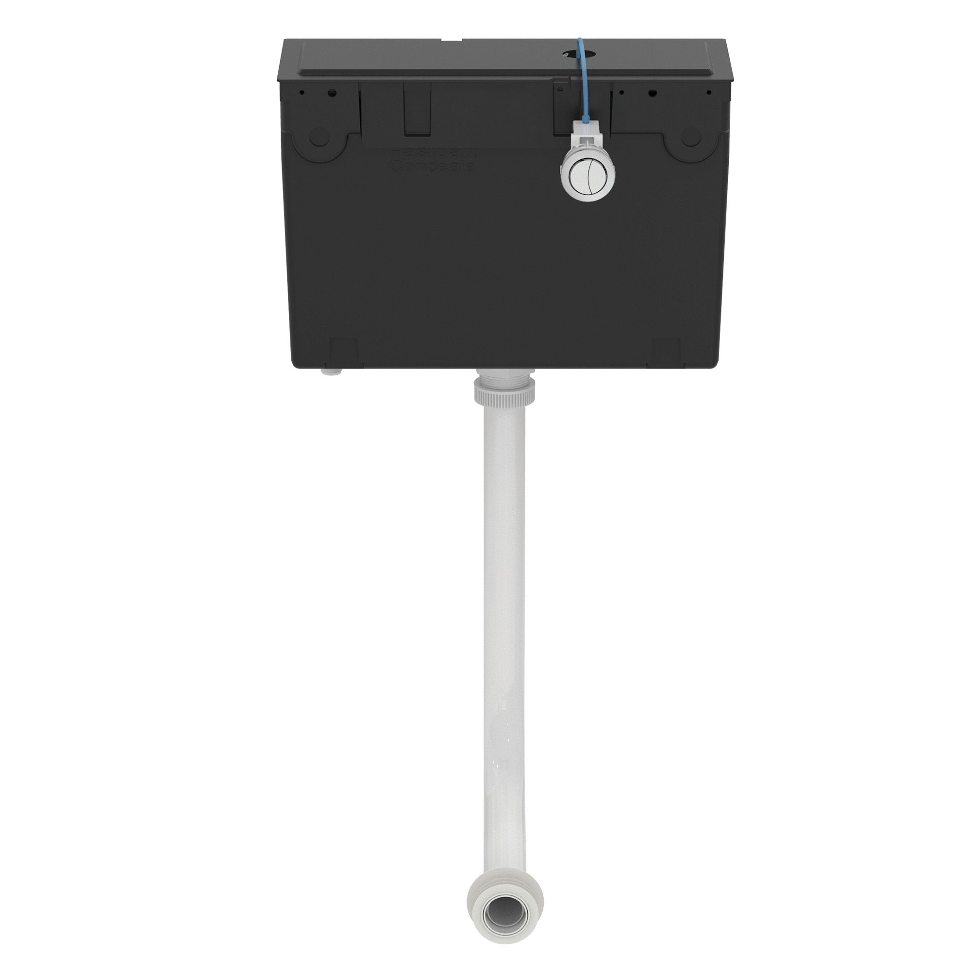 Ideal Standard Conceala Black Concealed Water-saving Cistern (H)285mm (W)41cm (D)15cm