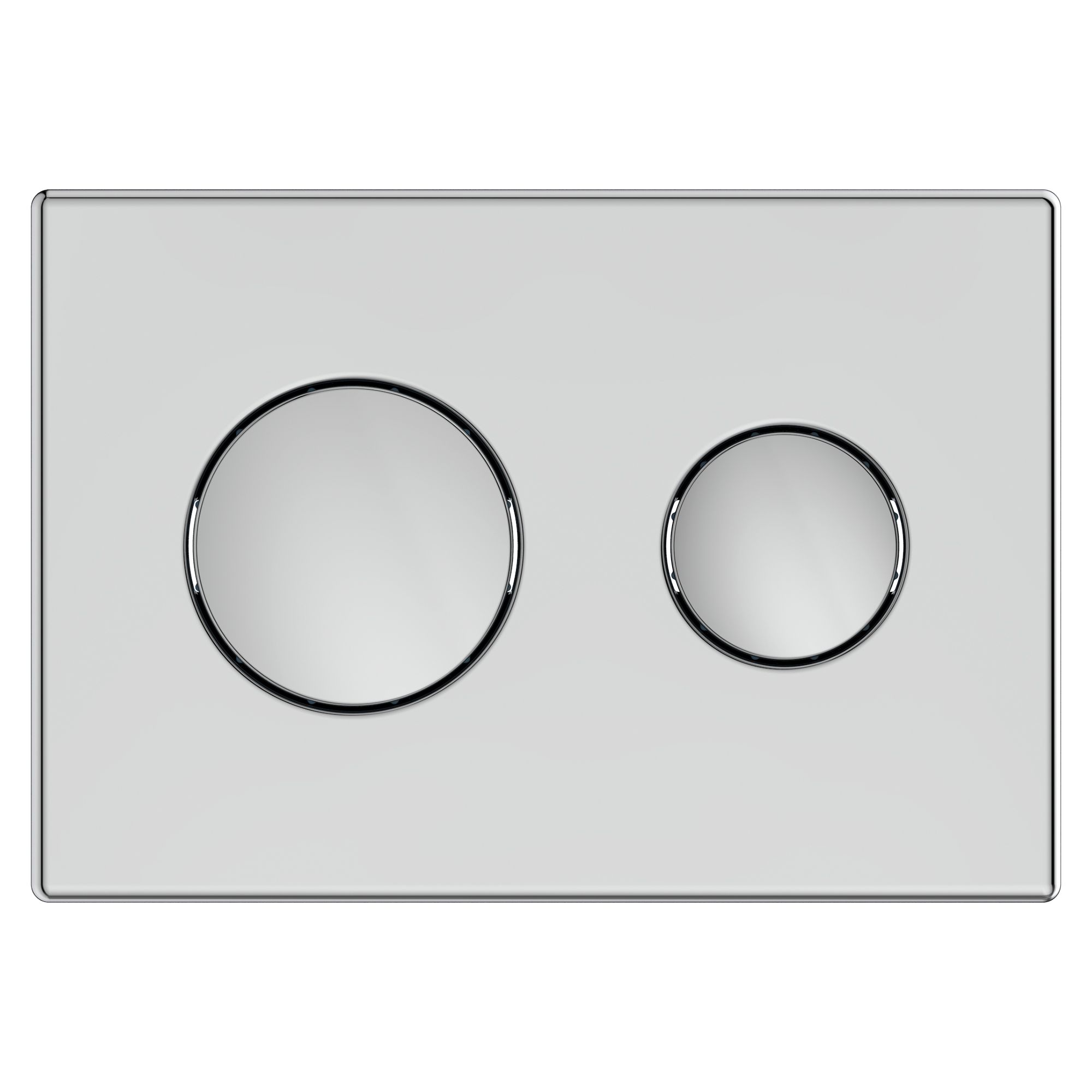 Ideal Standard Conceala Gloss Chrome Water-saving Flushing plate (H)155mm (W)225mm