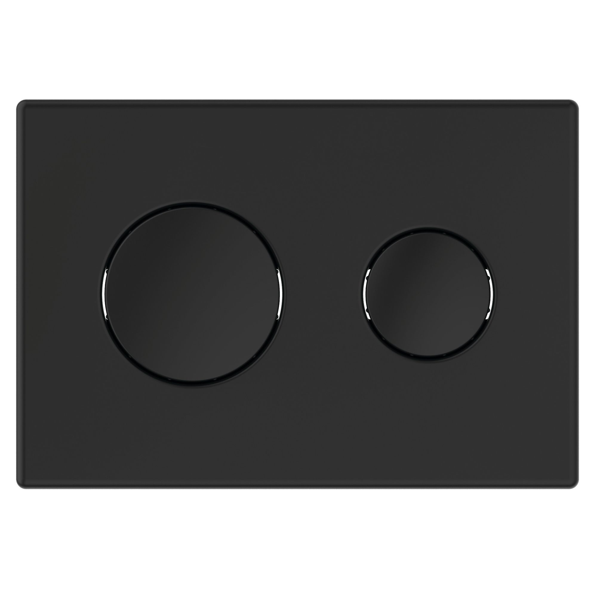 Ideal Standard Conceala Matt Black Water-saving Flushing plate (H)155mm (W)225mm