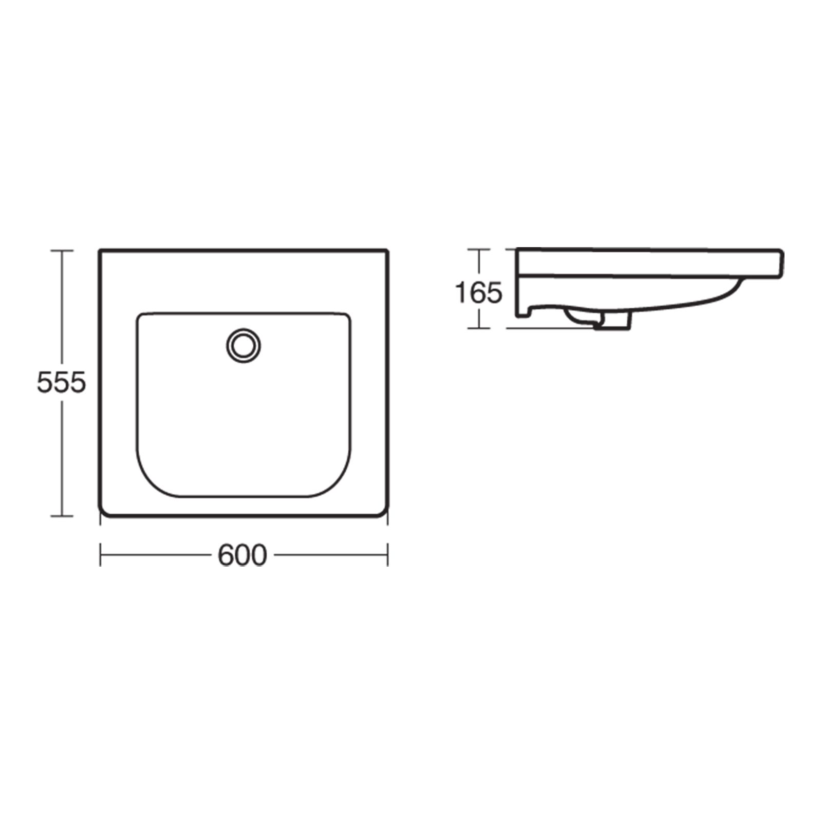 Ideal Standard Concept Freedom Accessible Gloss White Rectangular Wall ...