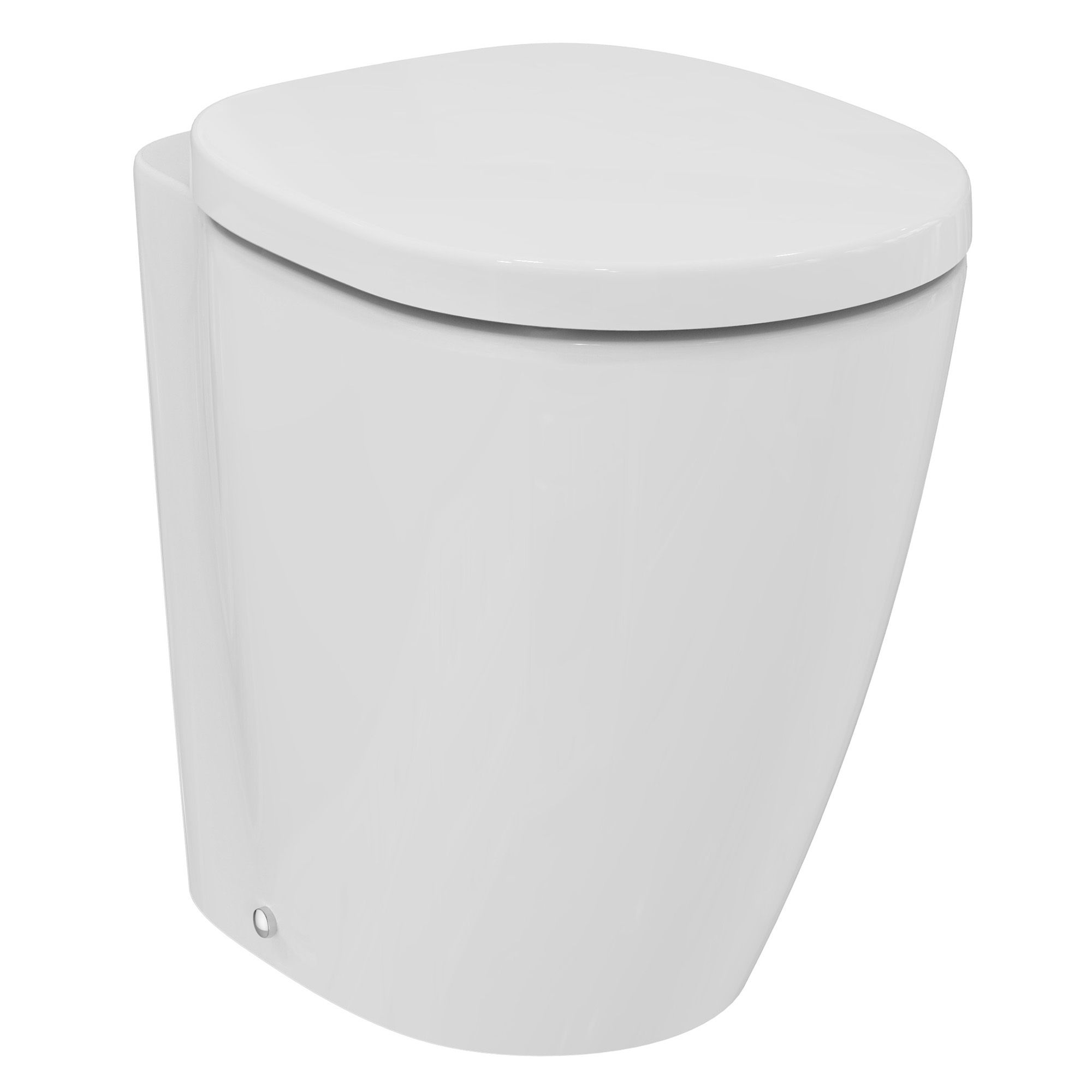 Ideal Standard Concept Freedom White Back to wall Round Comfort height Toilet set with Soft close seat & Concealed cistern