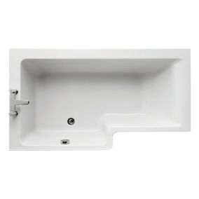 Ideal Standard Concept Space Gloss White Left-hand Easy access bath (L)1495mm (W)695mm