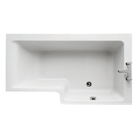 Ideal Standard Concept Space Gloss White Right-hand Easy access bath (L)1495mm (W)695mm