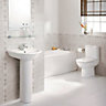 Ideal Standard Della Close-coupled Toilet & full pedestal basin