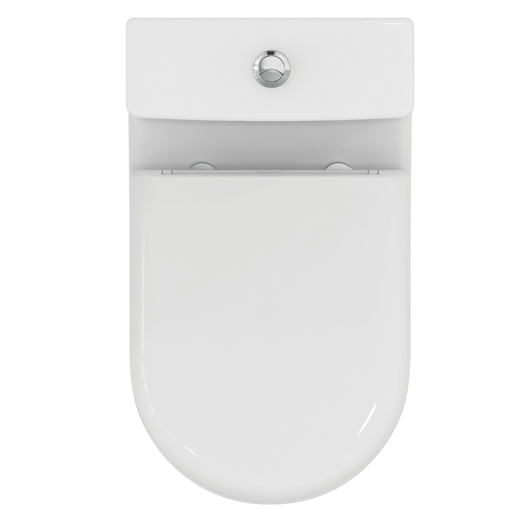 Ideal-Standard Della White Standard Close-coupled Toilet & cistern with Soft close seat & Close coupled cistern - 3