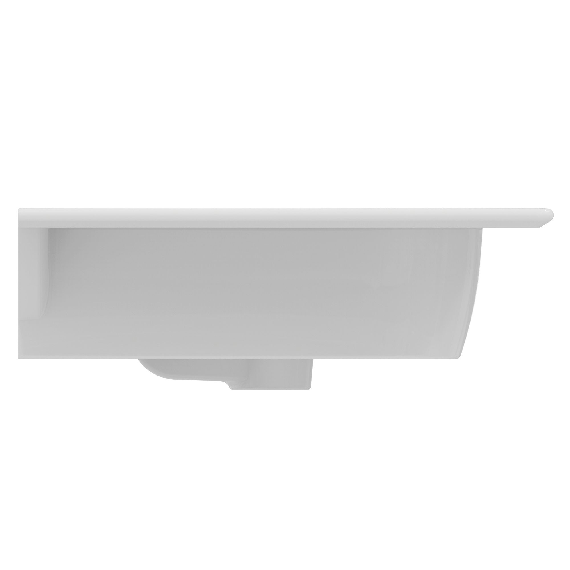 Ideal Standard i.life A Floorstanding Vanity Unit With Black Handles & Basin Gloss White 840mm x 460mm x 868mm - 5