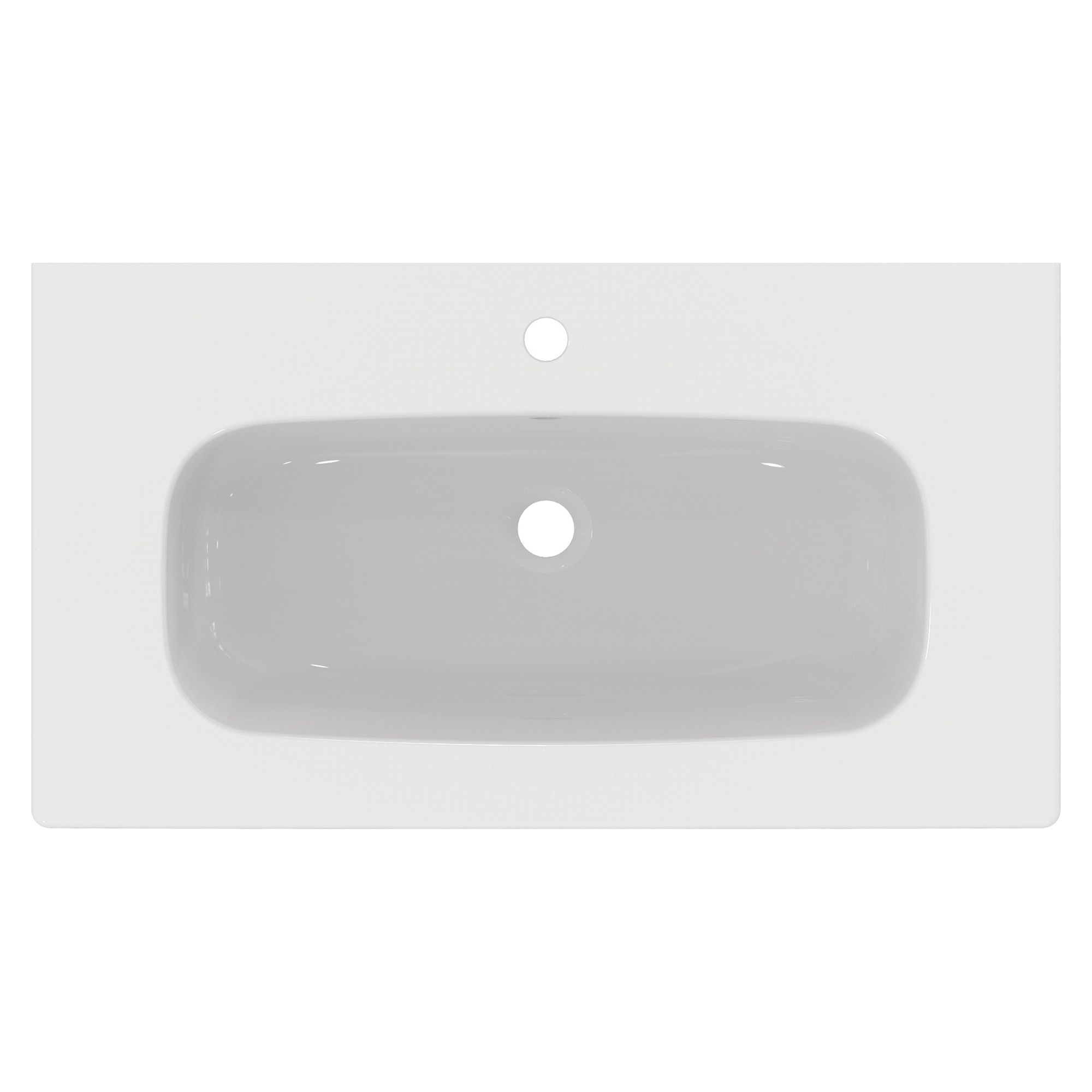 Ideal Standard i.Life A Matt Quartz grey Freestanding Vanity unit & basin set - Includes Aluminium Handle (W)840mm (H)853mm