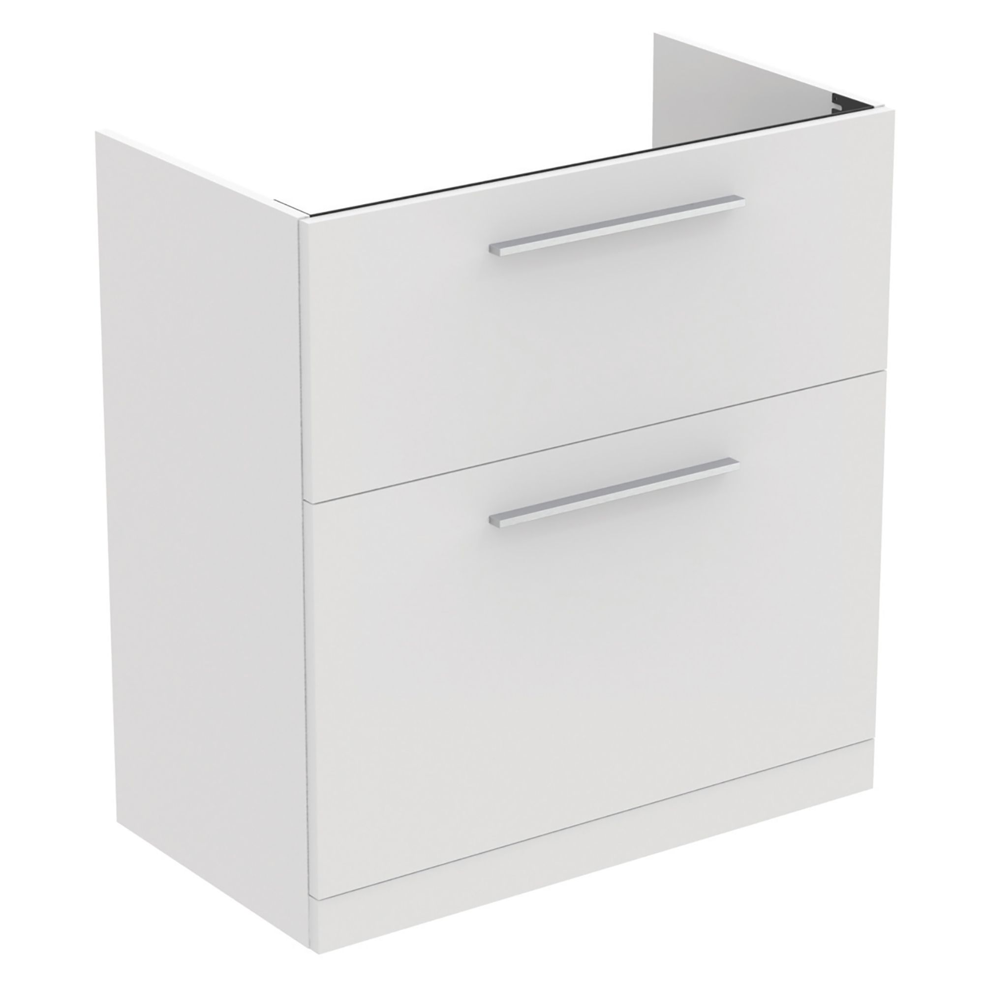 Ideal Standard i.Life A Matt White Freestanding Vanity unit & basin set - Includes Aluminium Handle (W)840mm (H)853mm