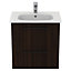 Ideal Standard i.life A Standard Coffee Oak effect Wall-mounted Bathroom Vanity unit (H) 630mm (W) 600mm