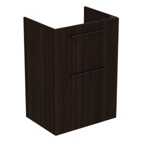 Ideal Standard i.life A Standard Matt Coffee Brown Oak effect Freestanding Bathroom Vanity unit (H) 853mm (W) 600mm