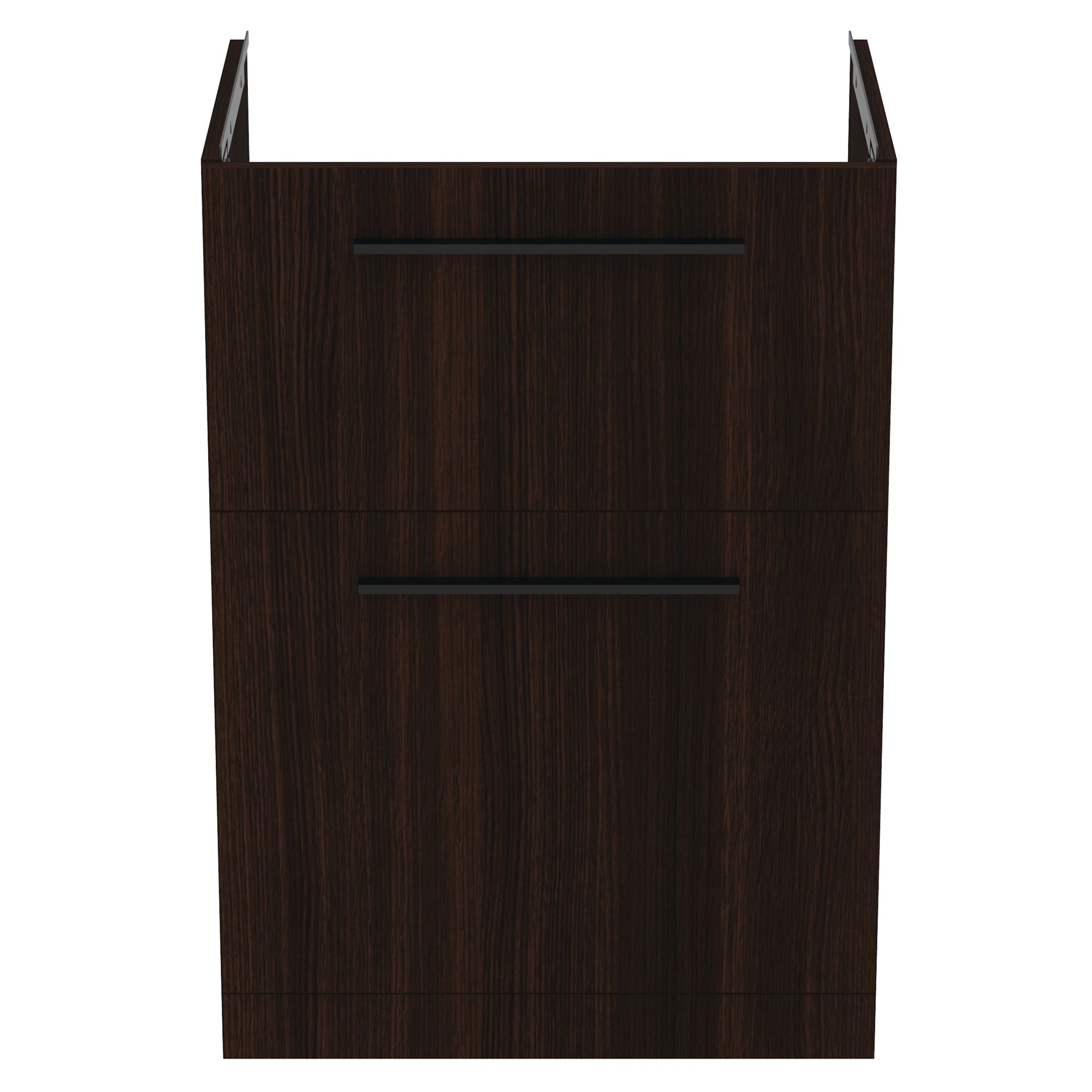 Ideal Standard i.life A Standard Matt Coffee Brown Oak effect Freestanding Bathroom Vanity unit (H) 853mm (W) 600mm