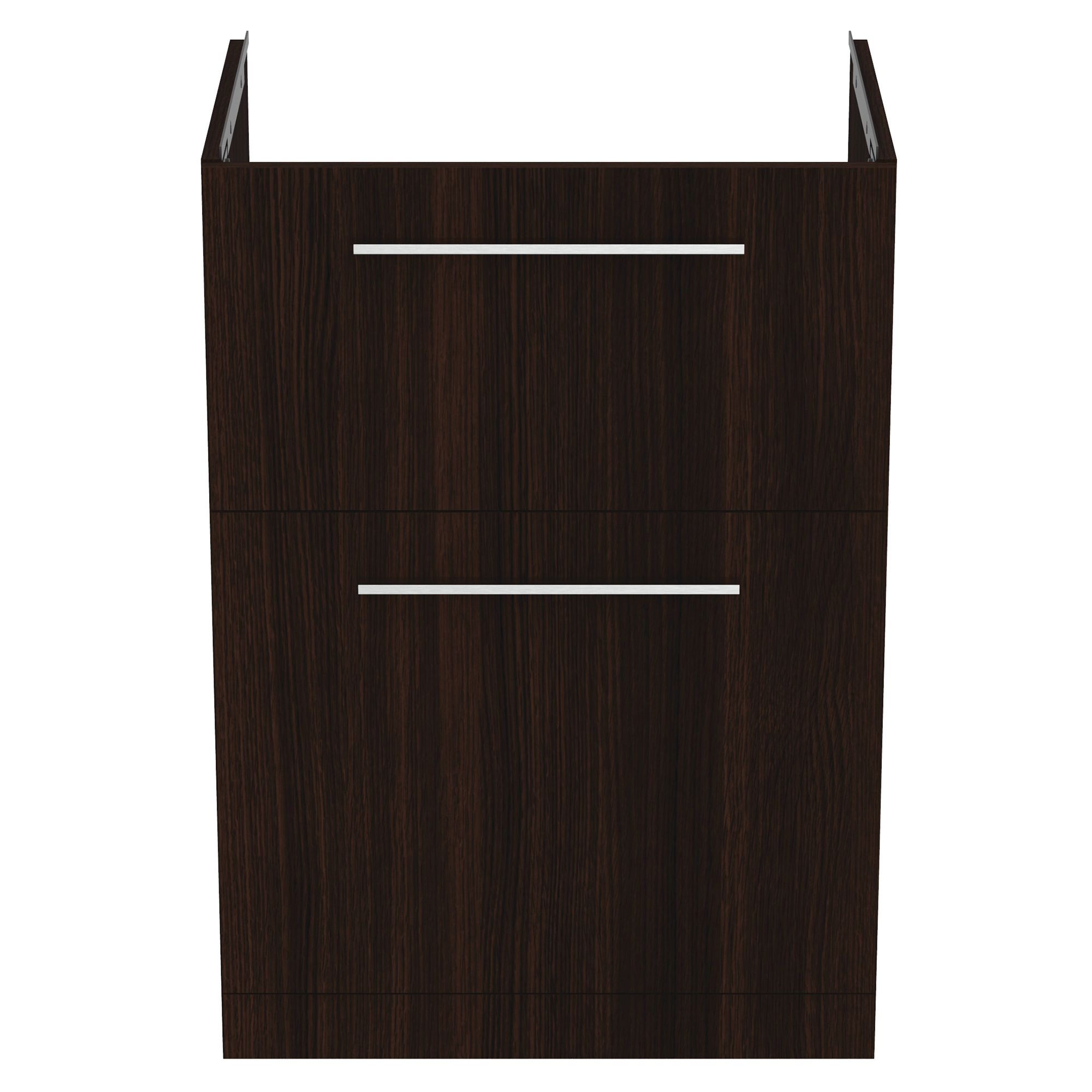 Ideal Standard i.life A Standard Matt Coffee Brown Oak effect Freestanding Bathroom Vanity unit (H) 853mm (W) 600mm