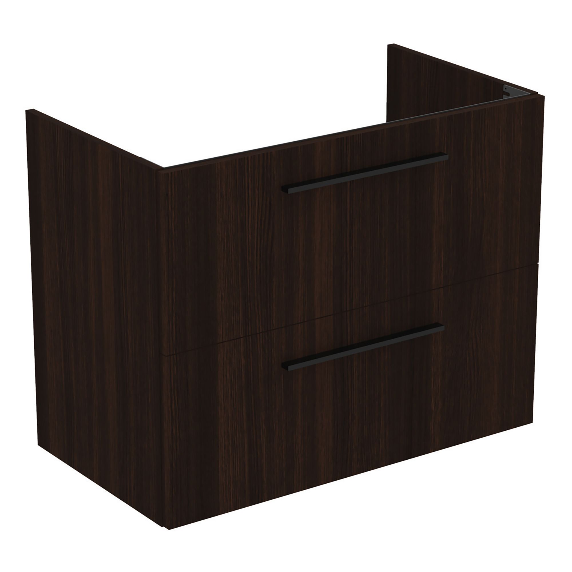 Ideal Standard i.life A Standard Matt Coffee Oak effect Wall-mounted Bathroom Vanity unit (H) 630mm (W) 800mm