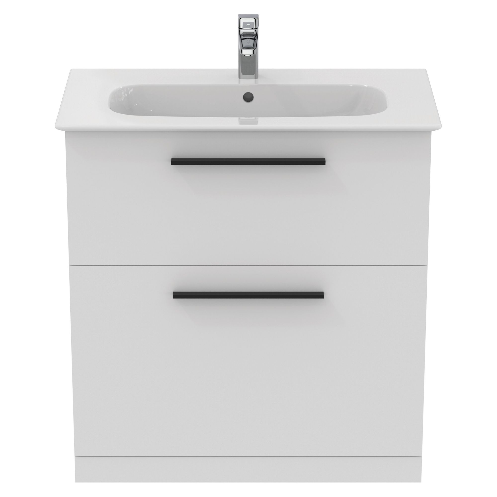 Ideal Standard i.life A Standard Matt White Freestanding Bathroom Vanity unit (H) 853mm (W) 800mm