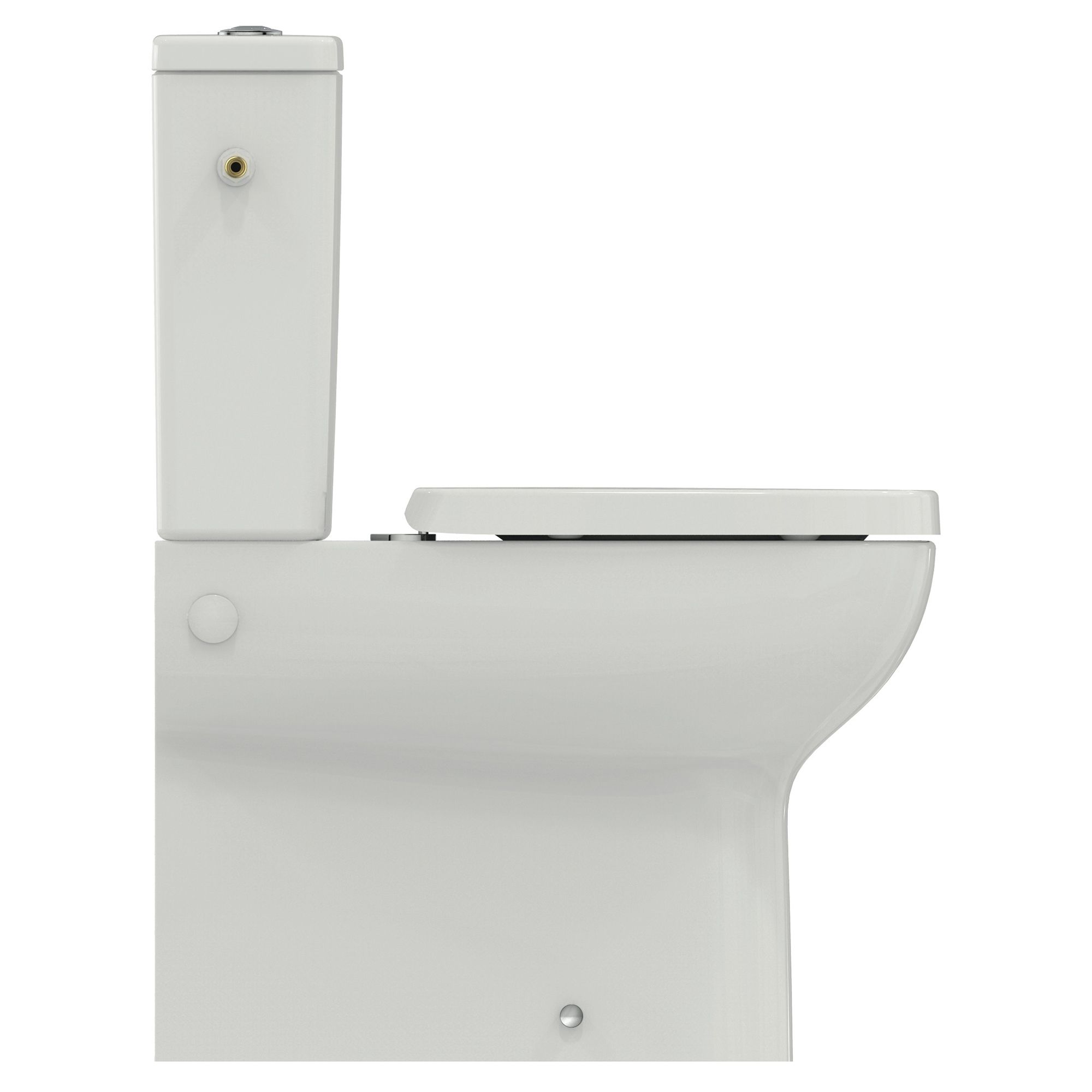 Ideal Standard i.life A White Rimless Square Close-coupled Toilet set with Soft close seat