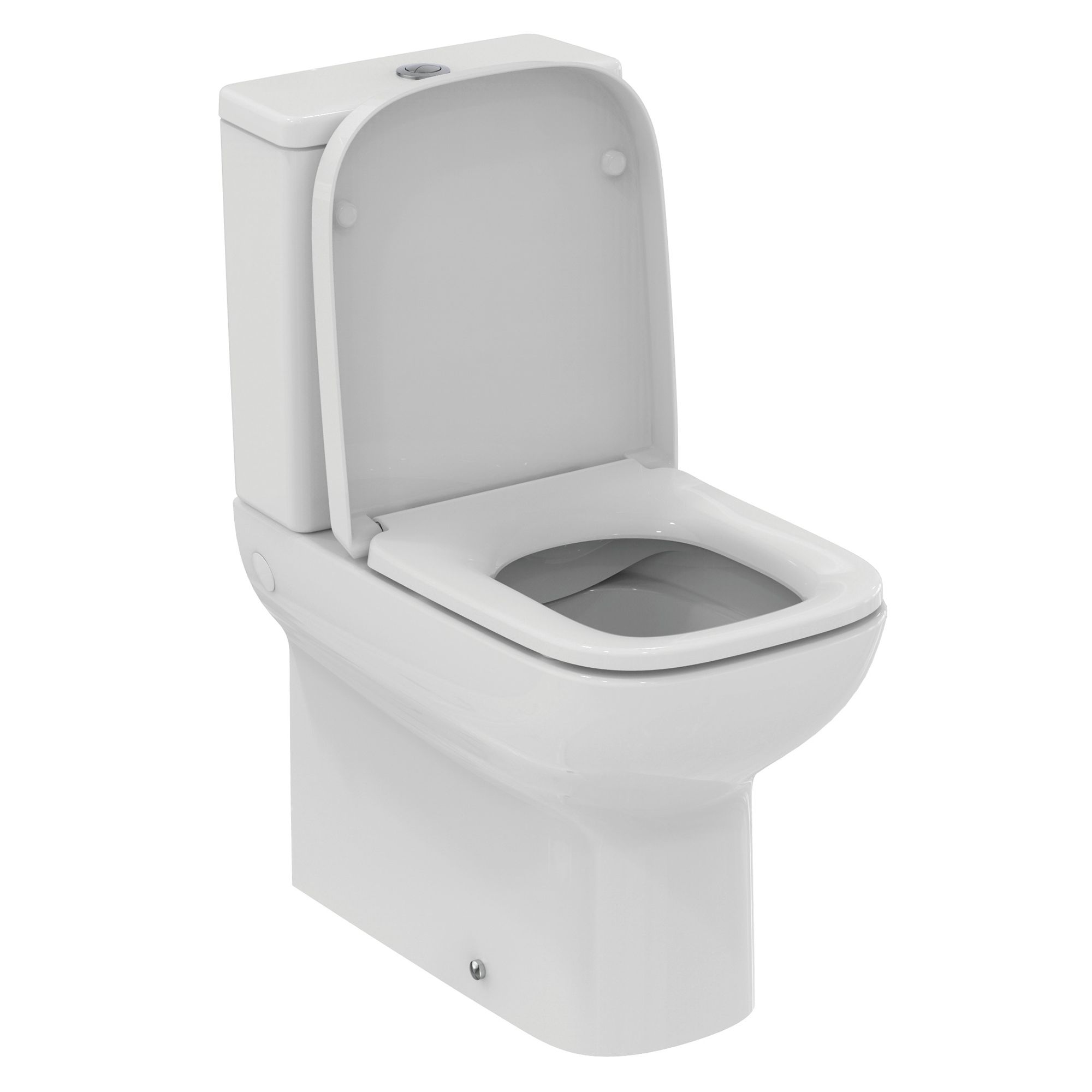 Ideal Standard i.life A White Rimless Square Close-coupled Toilet set with Soft close seat