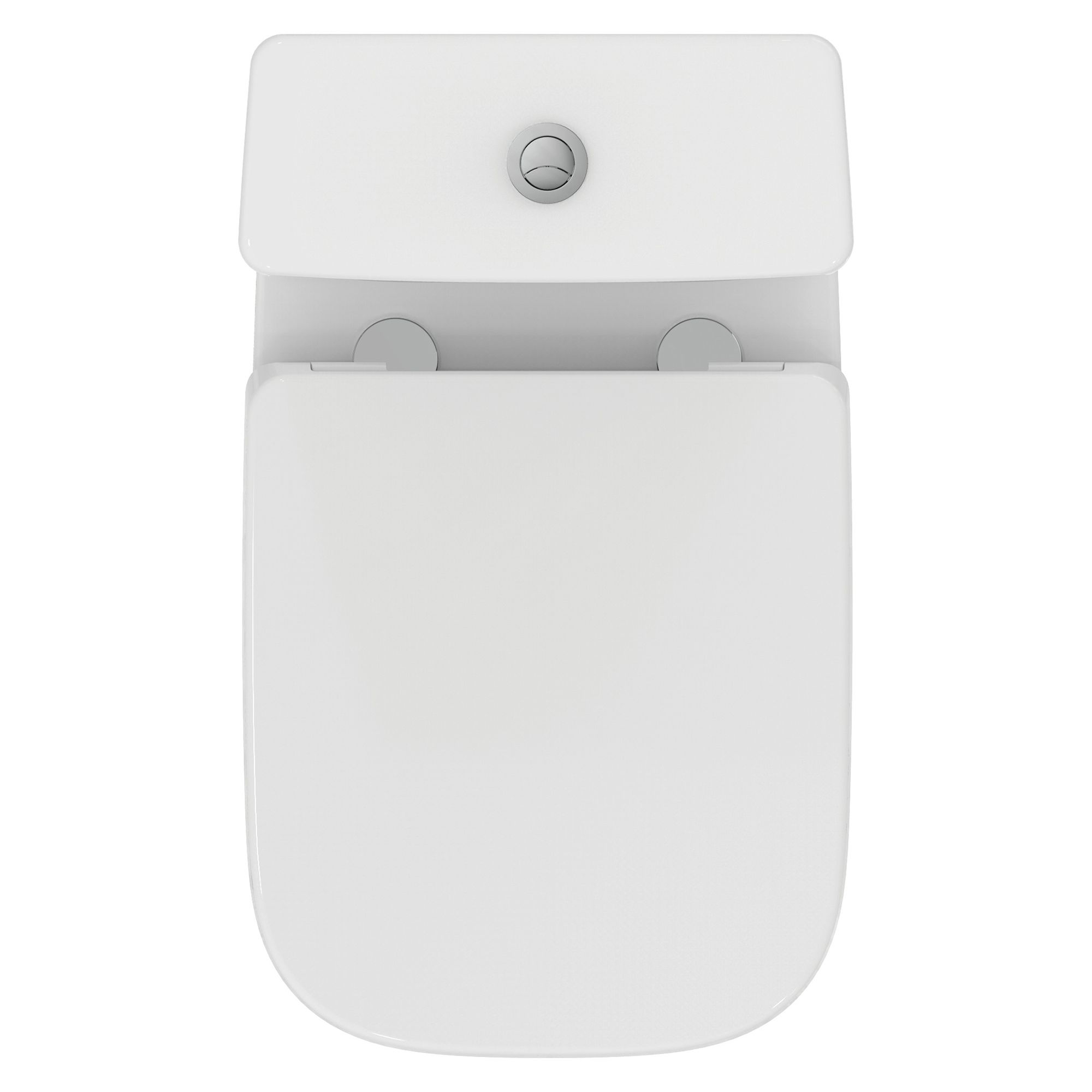 Ideal Standard i.life A White Rimless Square Close-coupled Toilet set with Soft close seat