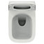 Ideal Standard i.life A White Standard Back to wall Square Toilet set with Soft close seat