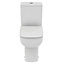 Ideal Standard i.life A White Standard Open back close-coupled Square Comfort height Toilet set with Soft close seat
