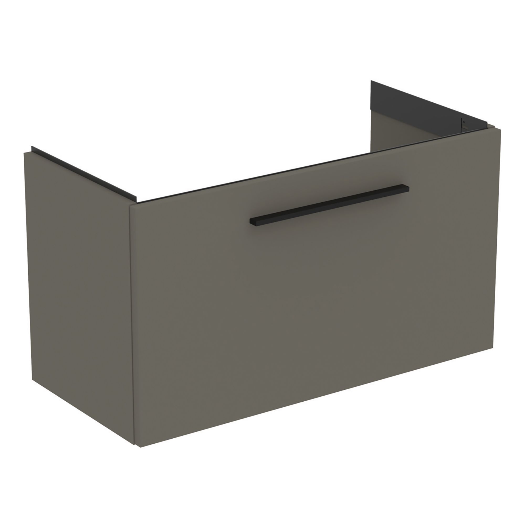 Ideal Standard i.life S Compact Matt Quartz Grey Wall-mounted Bathroom Vanity unit (H) 440mm (W) 800mm