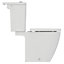 Ideal Standard i.life S Corner White Standard Open back close-coupled Square Toilet set with Soft close seat