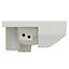 Ideal Standard i.life S Gloss White Rectangular Semi-recessed Basin (W)50cm