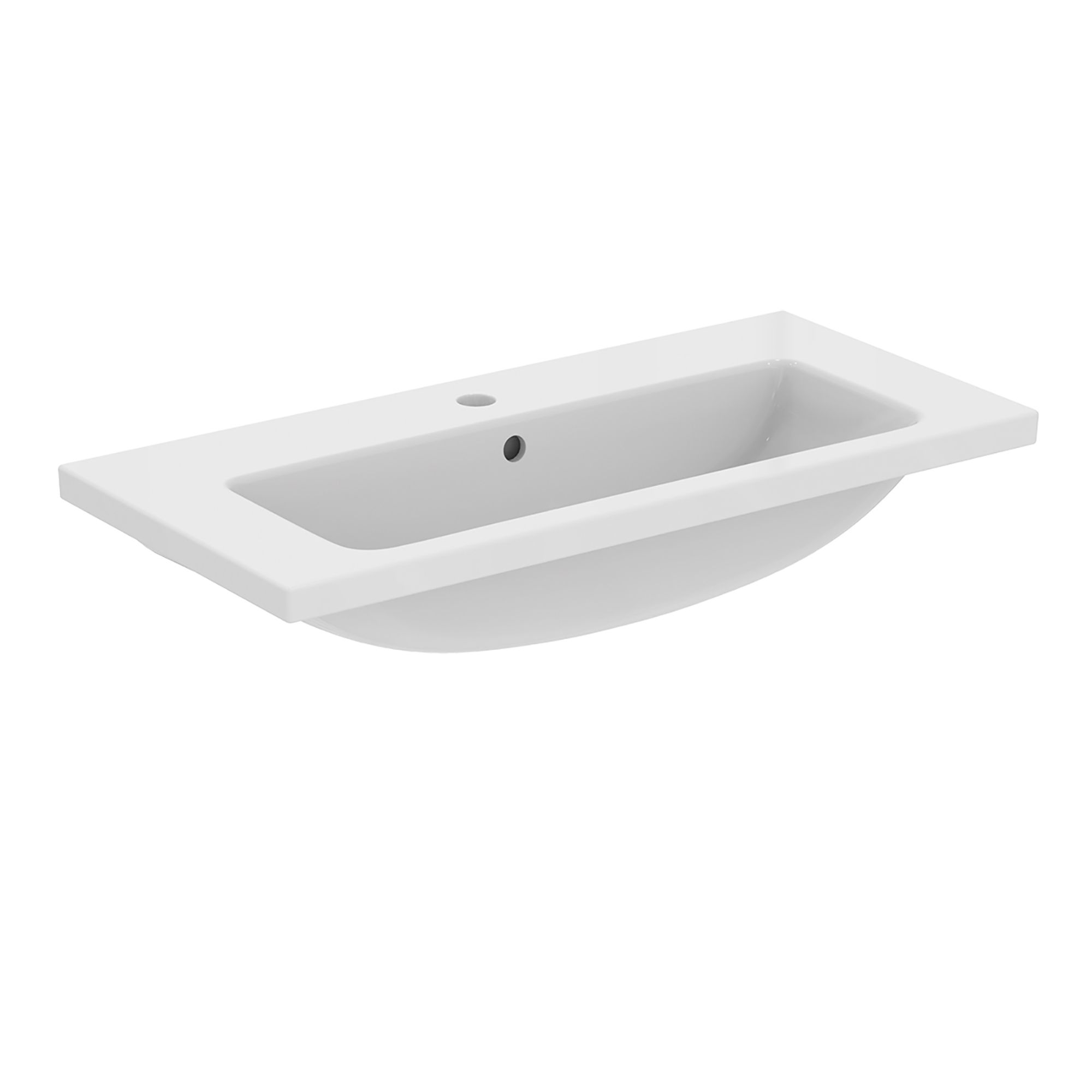 Ideal Standard i.life S Gloss White Rectangular Vanity Basin (W)80cm