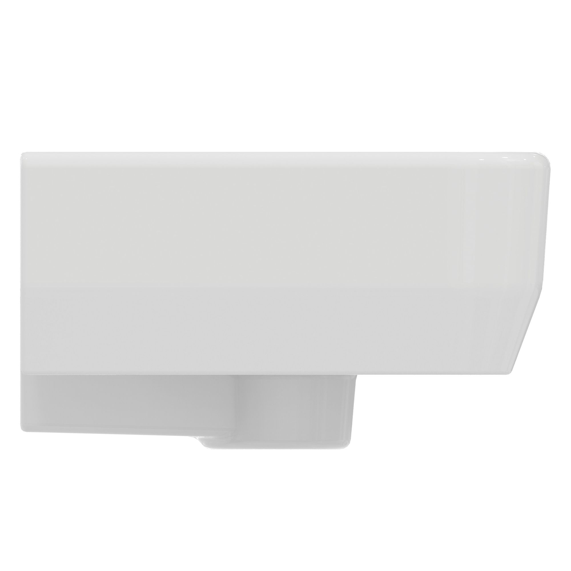 Ideal Standard i.life S Gloss White Rectangular Wall-mounted Basin (W)45cm - 3