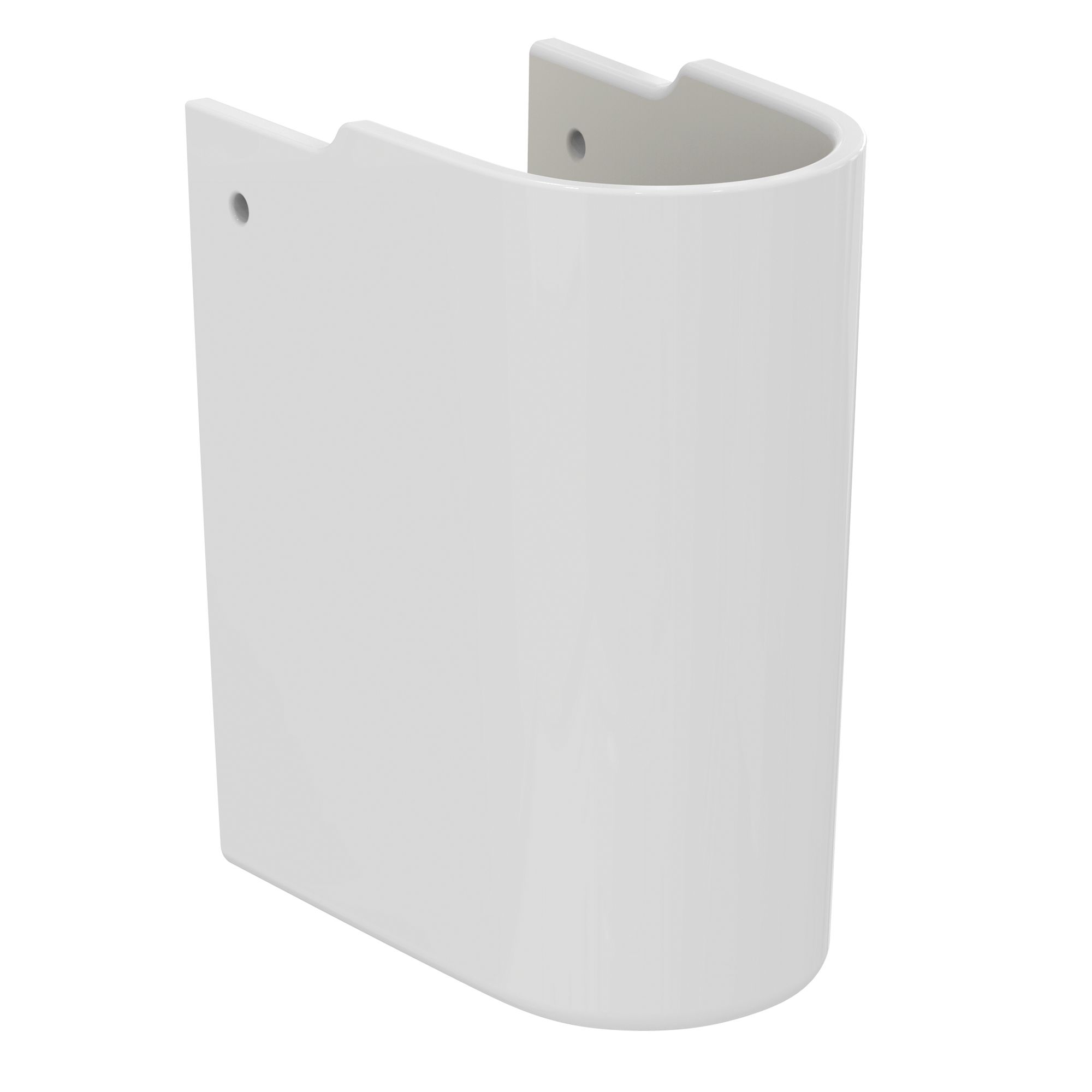 Ideal Standard i.life S Gloss White Wall-mounted Semi pedestal (H)34cm (W)17.5cm