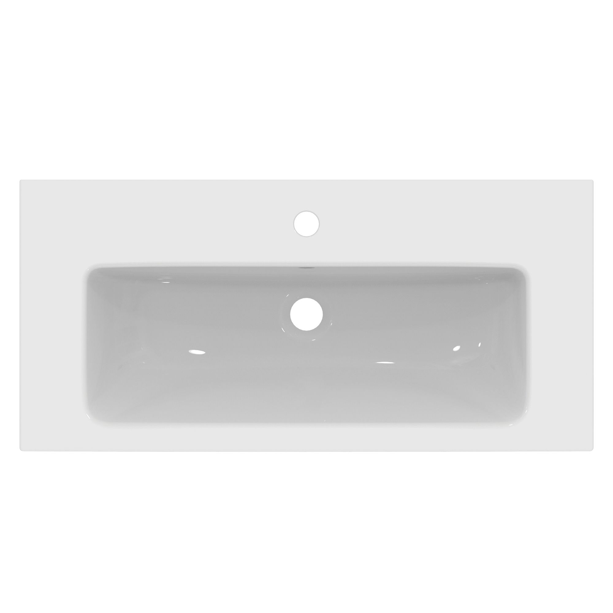Ideal Standard i.Life S Matt Coffee brown Oak effect Wall-mounted Vanity unit & basin set - Includes Aluminium Handle (W)800mm (H)440mm